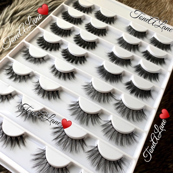 Mink Eyelashes Lashes Wispy Lashes 16 pairs - Picture 2 of 3